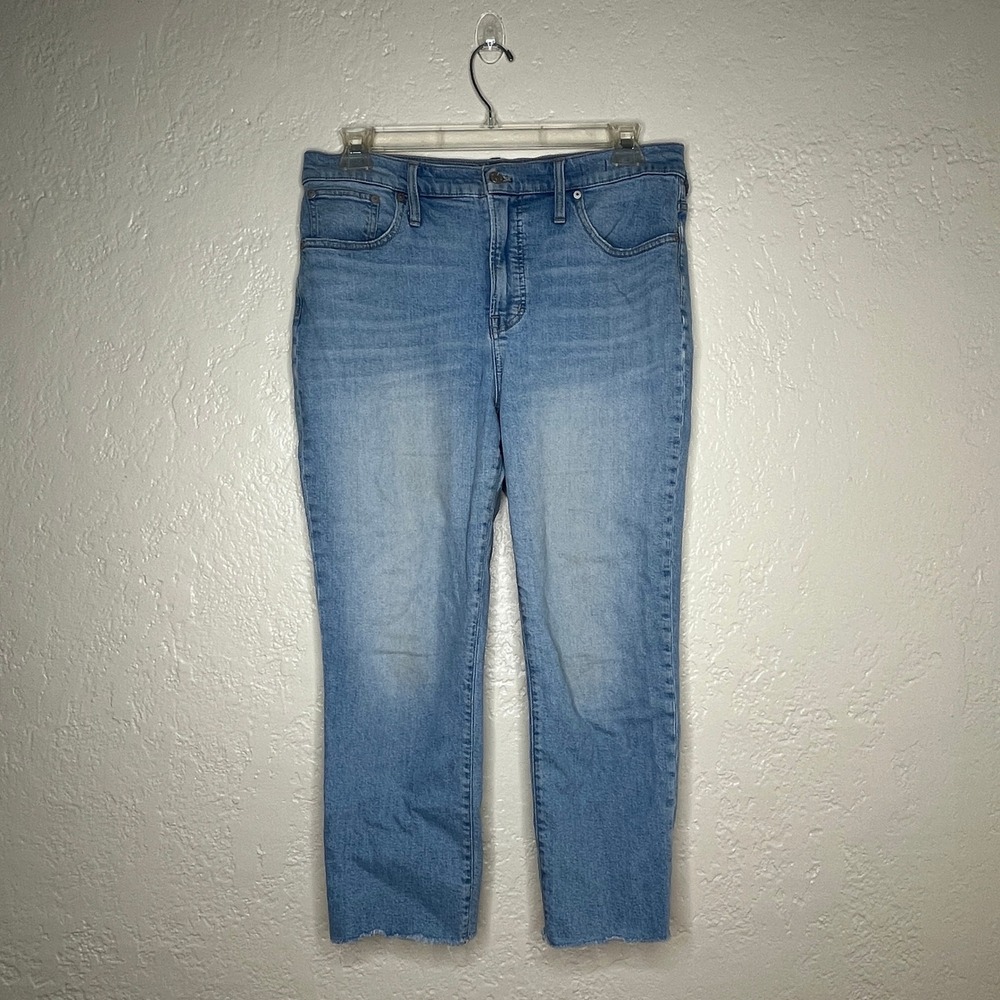Madewell The Perfect Vintage‎ Jean Light Wash Raw Hem Denim NB068 Womens 32P